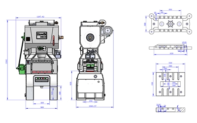 Двухстоечный пресс (30 т), DHS-30T