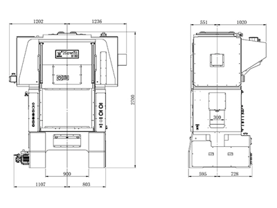 Механический двухстоечный пресс (80 т), MDH-80T