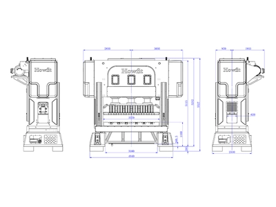 Двухстоечный кривошипный пресс (550 т), DDH-550T