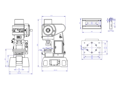 Механический C-образный пресс (25 т), HC-25T