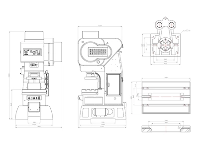 Механический C-образный пресс (45 т), HC-45T
