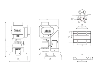 Механический C-образный пресс (65 т), HC-65T