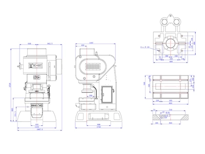 Механический C-образный пресс (65 т), HC-65TW