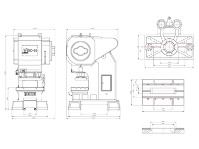 Механический C-образный пресс (85 т), HHC-85T
