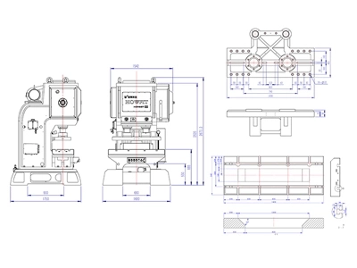 Механический C-образный пресс (65 т), HCW-65E