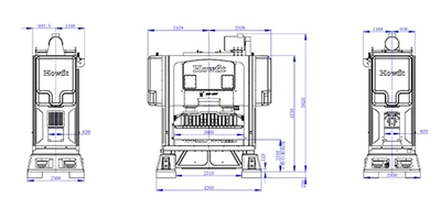Crank Shaft Straight Side Press, DDH-400T