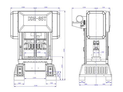 Crank Shaft Straight Side Press, DDH-85T